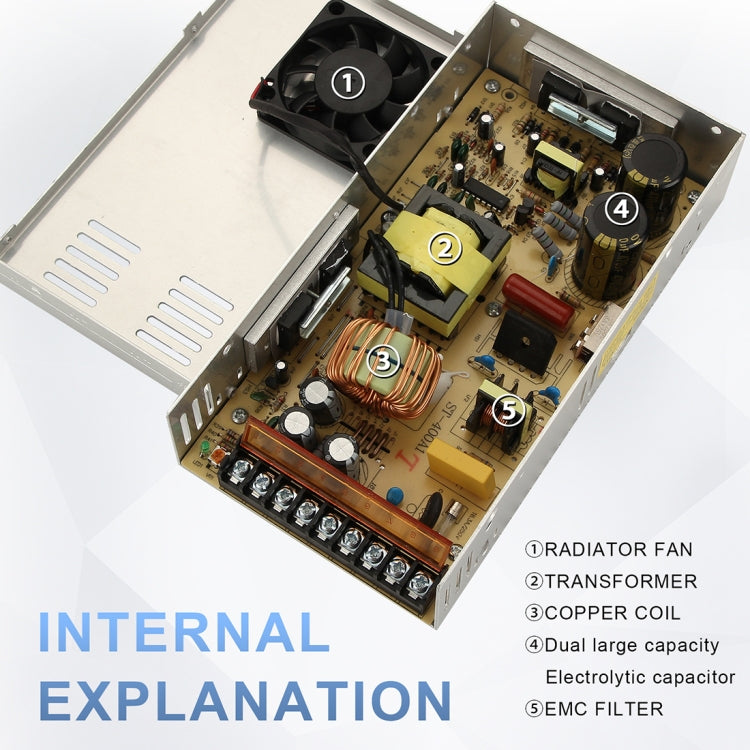 AC 110 / 220V to DC 12V 20A 240W Power Adapter AC-DC Converter Step Down Module Voltage Transformer Switch Power - Step-down Transformer by PMC TechLife | Online Shopping South Africa | PMC TechLife