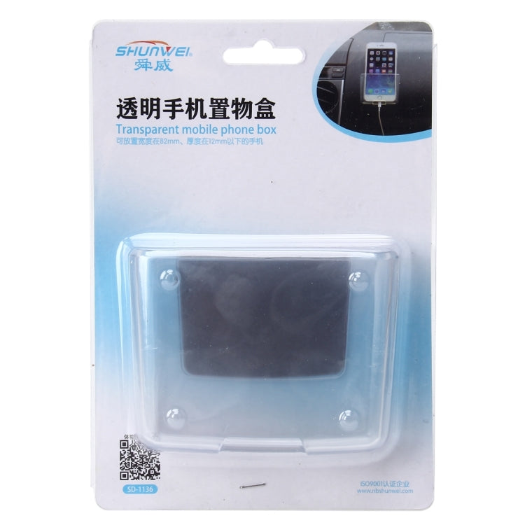 SHUNWEI Car Storage Bag Car Storage Box Bonded Phone Holder Transparent Mobile Phone Box - Stowing Tidying by SHUNWEI | Online Shopping South Africa | PMC TechLife | Buy Now Pay Later Mobicred