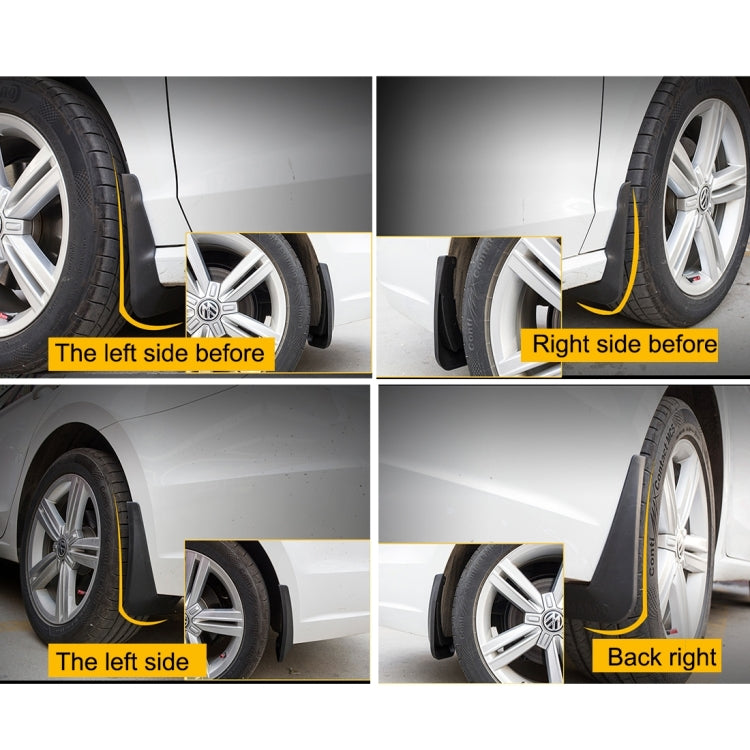 4 PCS Car Auto Semi-Rigid PVC Splash Flaps Mudguards Fender Guard for Audi A3 Sedan 2014 - Mudguards by PMC TechLife | Online Shopping South Africa | PMC TechLife | Buy Now Pay Later Mobicred