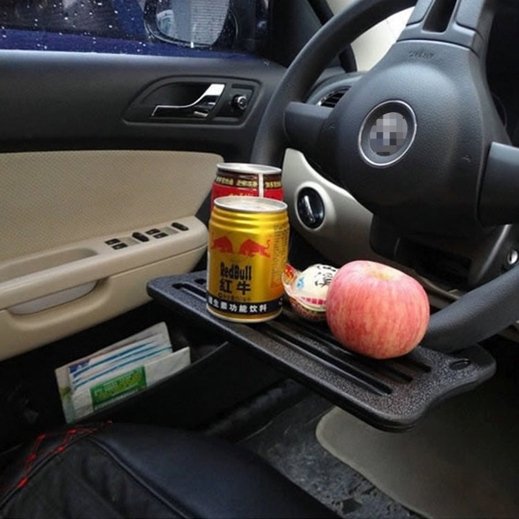 Vehicle Portable Desk Steering Wheel Multi-use Tray Stand Car Food Eating Table iPad Holder(Black) - Stowing Tidying by PMC TechLife | Online Shopping South Africa | PMC TechLife | Buy Now Pay Later Mobicred