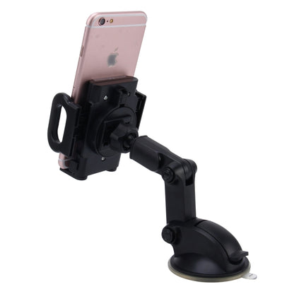 SHUNWEI SD-1121B Car Auto Multi-functional Adjustable Arm Double Layer PU Base Phone Mount Holder For Smartphones and GPS Length between 48mm and 109mm - Car Holders by SHUNWEI | Online Shopping South Africa | PMC Jewellery