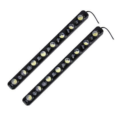 2 PCS 8W 240 LM 6000K DRL Daytime Running Light with 8 SMD-5050 Lamps, DC 12V(White Light) - Running Lights by PMC Jewellery | Online Shopping South Africa | PMC Jewellery