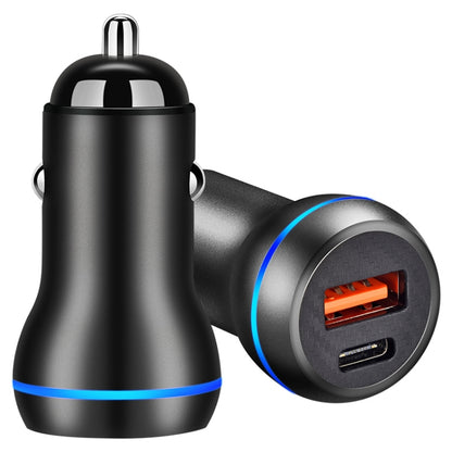 ACC-581 PD 20W + QC3.0 Type-C / USB-C + USB Fast Charging Car Charger (Black) - Car Charger by PMC Jewellery | Online Shopping South Africa | PMC Jewellery