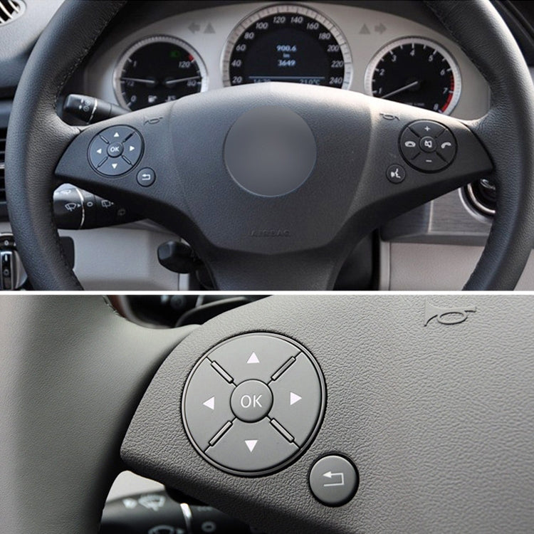 1 Pair Car Steering Wheel Switch Buttons Panel for Mercedes-Benz W204 2007-2014, Left Driving(Beige) - Car Switches by PMC TechLife | Online Shopping South Africa | PMC TechLife