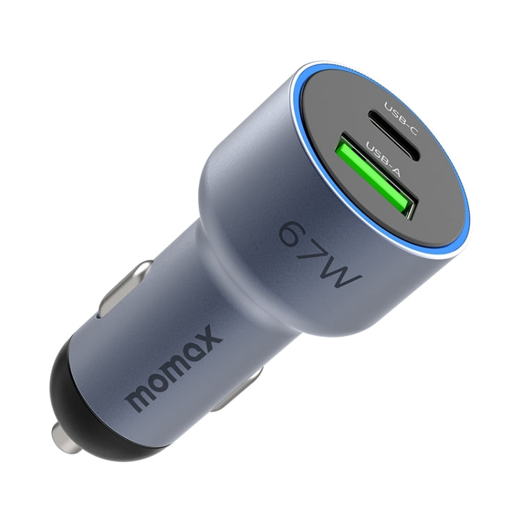 MOMAX UC16E 67W USB-C / Type-C + USB Dual Ports Car Charger - Car Charger by MOMAX | Online Shopping South Africa | PMC Jewellery