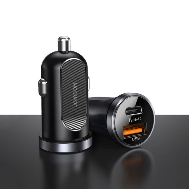 JOYROOM C-A08 30W Mini PD+QC3.0 Dual-port Smart Car Charger (Black) - Car Charger by JOYROOM | Online Shopping South Africa | PMC Jewellery