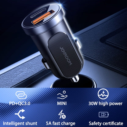 JOYROOM C-A08 30W Mini PD+QC3.0 Dual-port Smart Car Charger (White) - Car Charger by JOYROOM | Online Shopping South Africa | PMC Jewellery
