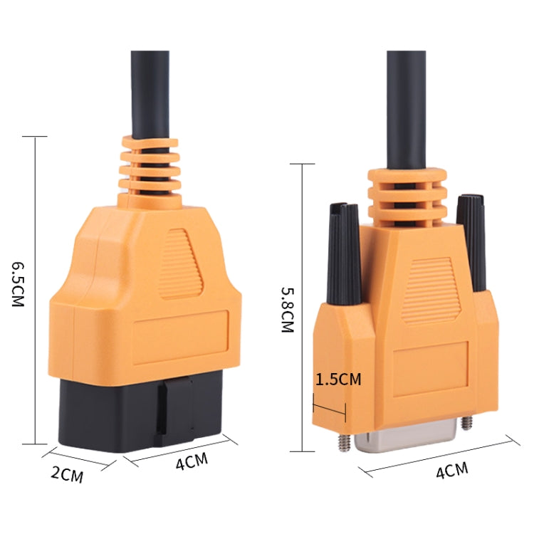 C91C80 Diagnostic Instrument OBD Cable 16Pin OBD II Diagnostic Cable - Cables & Connectors by PMC TechLife | Online Shopping South Africa | PMC TechLife | Buy Now Pay Later Mobicred