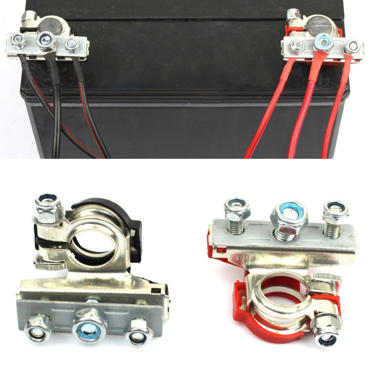 FOXSUR 1 Pair Car Automotive Battery Wire Cable Terminals Clamp Connectors Kit - free shipping - PMC TechLife - Order now!