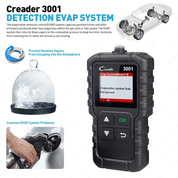 Launch Creader CR3001 Car Color Screen Code Reader OBD2 Fault Detector Diagnostic Tool - Code Readers & Scan Tools by PMC Jewellery | Online Shopping South Africa | PMC Jewellery