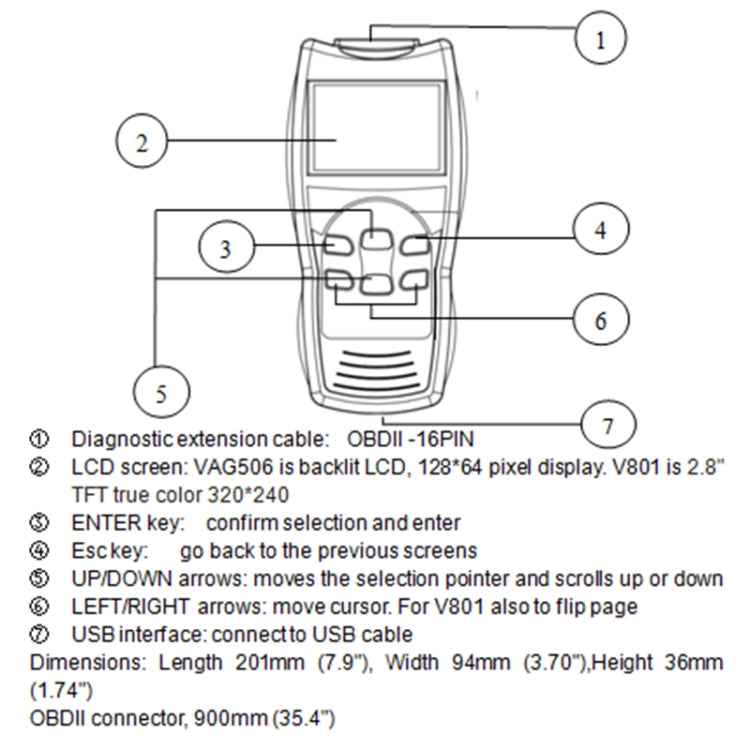 OE581 Car Mini Code Reader OBD2 Fault Detector Diagnostic Tool - Code Readers & Scan Tools by PMC Jewellery | Online Shopping South Africa | PMC Jewellery