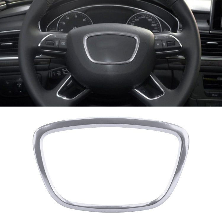 Car Auto Steering Wheel Ring Cover Trim Sticker Decoration for Audi (Silver) - Decoration Rings by PMC Jewellery | Online Shopping South Africa | PMC Jewellery