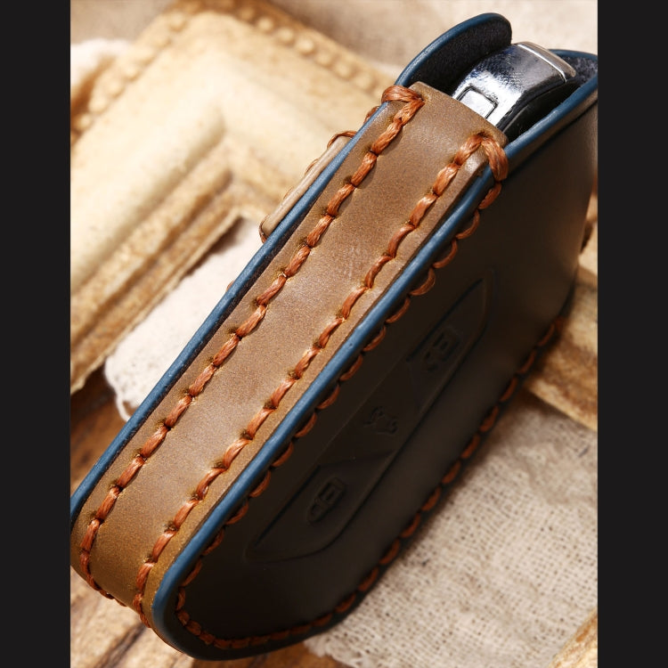 Hallmo Car Cowhide Leather Key Protective Cover Key Case for Volkswagen Golf 8(Black) - free shipping - PMC TechLife - Order now!