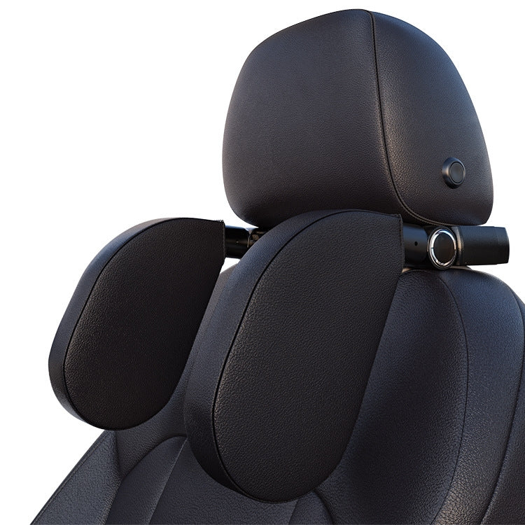 A05 Adjustable Car Auto U-shaped Memory Foam Neck Rest Cushion Seat Pillow with Hook & Mobile Phone Holder (Black) - Seat Accessories by PMC Jewellery | Online Shopping South Africa | PMC Jewellery