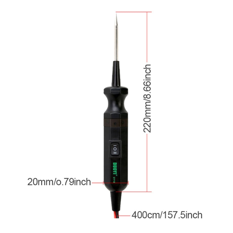 DUOYI DY18 Car Circuit Tester Probe Diagnostic Tool 12V 24V Current Voltmeter - Electronic Test by DUOYI | Online Shopping South Africa | PMC TechLife | Buy Now Pay Later Mobicred