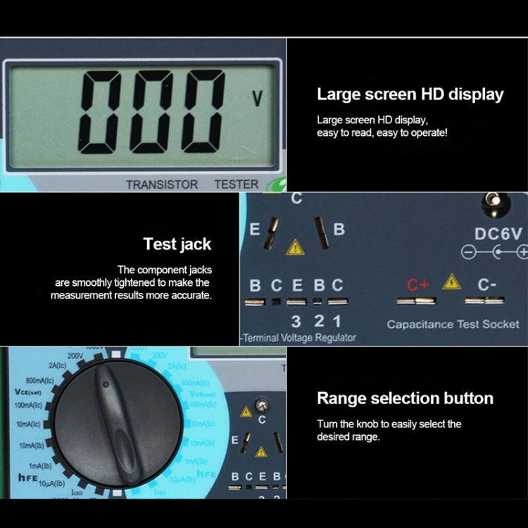 DUOYI DY294 Multifunction Digital Transistor AnalyzerTester - free shipping - PMC TechLife - Order now!