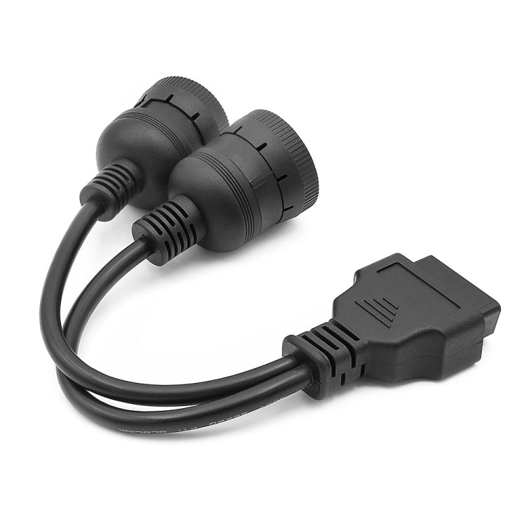 J1708 J1939 6Pin 9Pin to OBD2 16Pin Female Car Diagnostic Adapter Cable - Cables & Connectors by PMC TechLife | Online Shopping South Africa | PMC TechLife