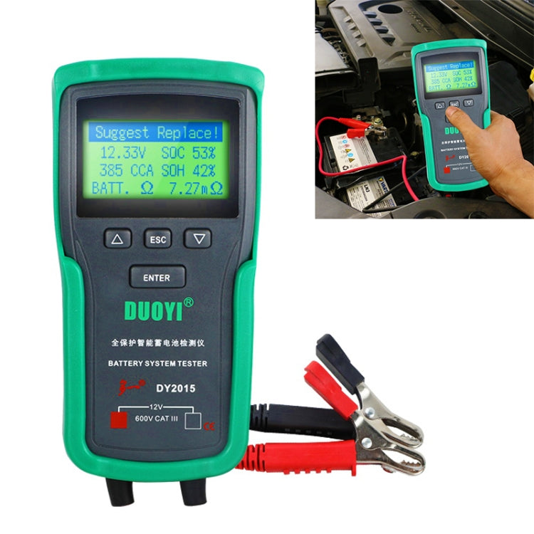DUOYI DY2015 Car 12V Battery Tester Digital Diagnostic Tools - free shipping - PMC TechLife - Order now!