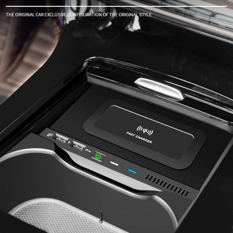 HFC-1020 Car Qi Standard Wireless Charger 10W Quick Charging for Mercedes-Benz A Class 2019-2022, Left and Right Driving - Wireless Charging Pads by PMC TechLife | Online Shopping South Africa | PMC TechLife