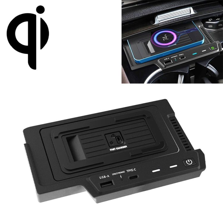 HFC-1022 Car Qi Standard Wireless Charger 15W Quick Charging for Mercedes-Benz GLE 2020-2022, Left and Right Driving - Wireless Charging Pads by PMC TechLife | Online Shopping South Africa | PMC TechLife