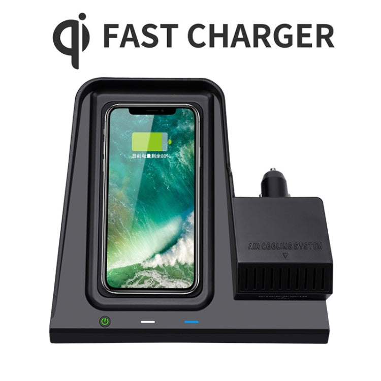 HFC-1002 Car Qi Standard Wireless Charger 10W Quick Charging for Honda Avancier / URV 2017-2020, Left Driving - Wireless Charging Pads by PMC TechLife | Online Shopping South Africa | PMC TechLife