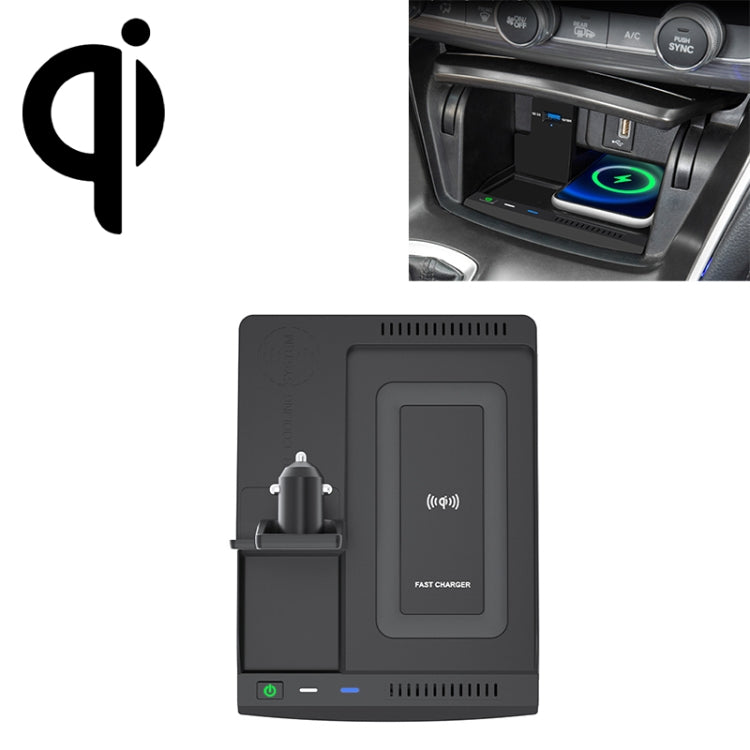 HFC-1006 Car Qi Standard Wireless Charger 10W Quick Charging for Honda Inspire 2018-2022, Left Driving - Wireless Charging Pads by PMC TechLife | Online Shopping South Africa | PMC TechLife