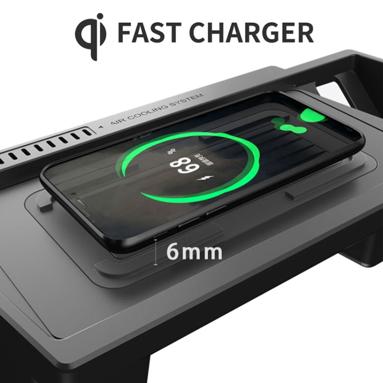HFC-1033 Car Qi Standard Wireless Charger 10W Quick Charging for Volkswagen Teramont 2021, Left Driving - Wireless Charging Pads by PMC Jewellery | Online Shopping South Africa | PMC Jewellery