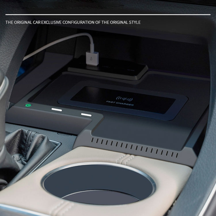 HFC-1060 Car Qi Standard Wireless Charger 10W Quick Charging for Toyota Avalon 2019-2021, Left Driving - Wireless Charging Pads by PMC TechLife | Online Shopping South Africa | PMC TechLife