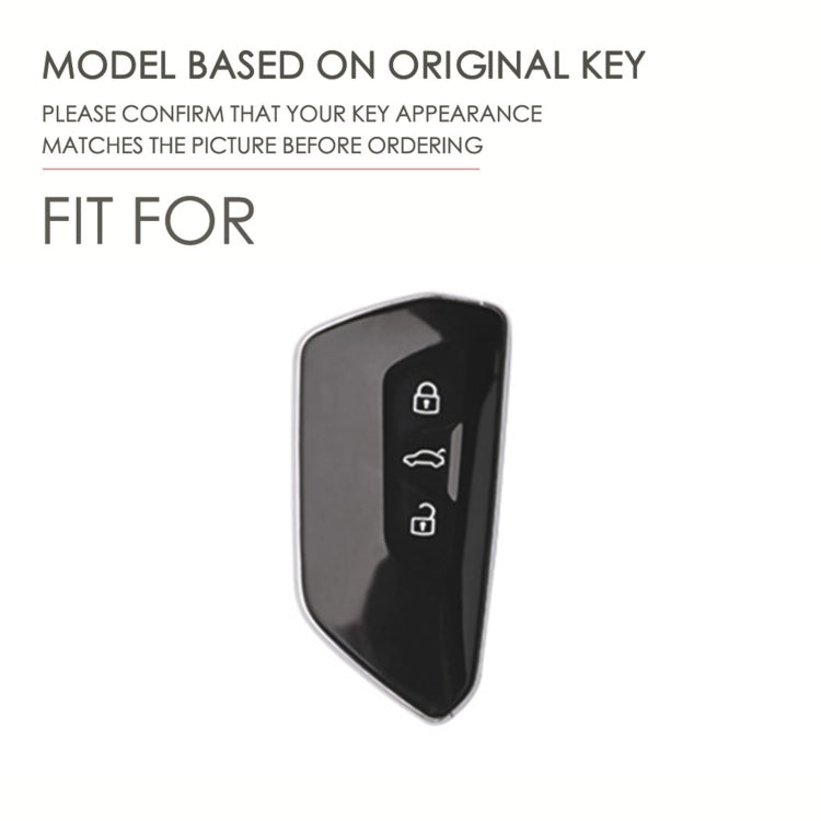 Hallmo Car Cowhide Leather Key Protective Cover for Volkswagen Golf 8(Blue) - free shipping - PMC TechLife - Order now!
