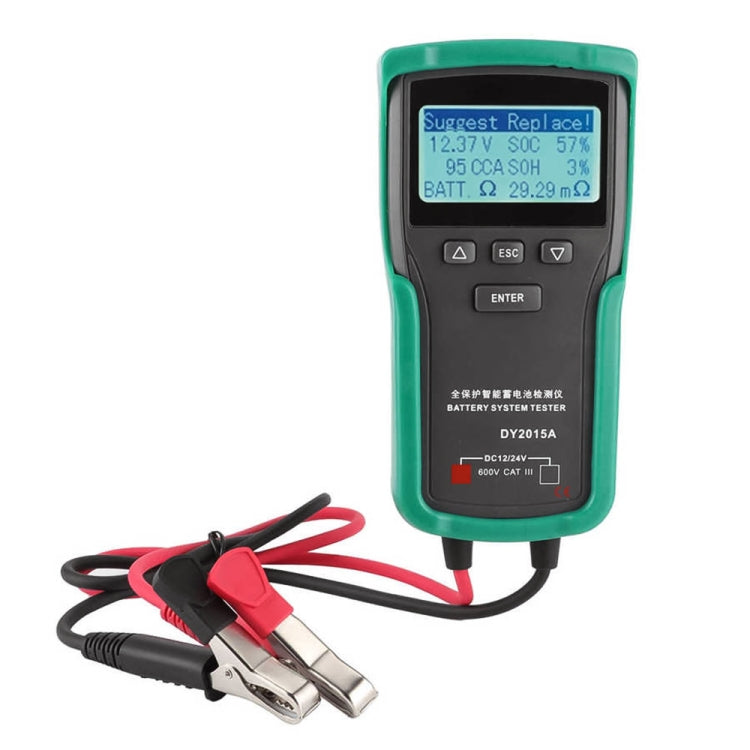 DUOYI DY2015A Car 12V 24V Digital CCA Load Battery Charging Digital Capacity Tester - free shipping - PMC TechLife - Order now!