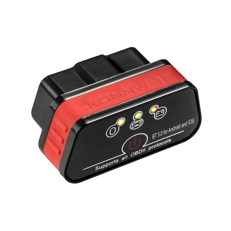 KONNWEI KW901 Android Phone OBD2 Car Bluetooth 5.0 Diagnostic Scan Tools(Red) - Code Readers & Scan Tools by KONNWEI | Online Shopping South Africa | PMC Jewellery