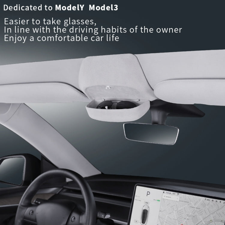 Car Ordinary Version Sunglasses Storage Box for Tesla Model Y - Sunglasses & Glasses Clips by PMC Jewellery | Online Shopping South Africa | PMC Jewellery