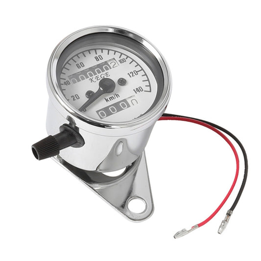 Motorcycle Retro Modified Odometer Speedometer Kilometer (Silver) - Electrical Instruments by PMC Jewellery | Online Shopping South Africa | PMC Jewellery
