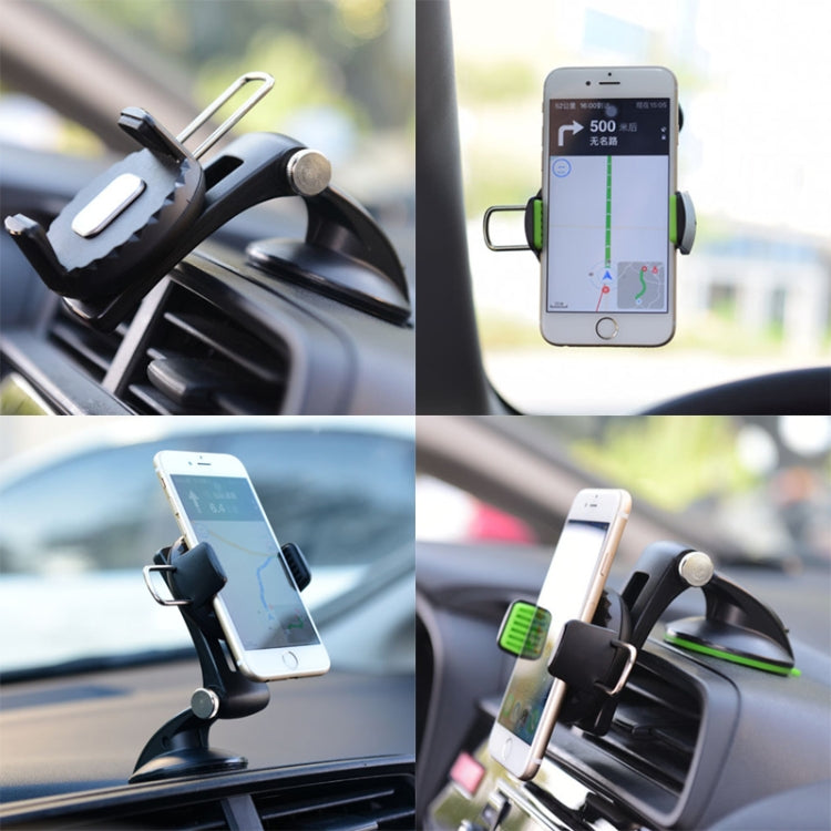 Multifunctional Car Center Console Dashboard Suction Cup Phone Holder (Black) - Car Holders by PMC TechLife | Online Shopping South Africa | PMC TechLife