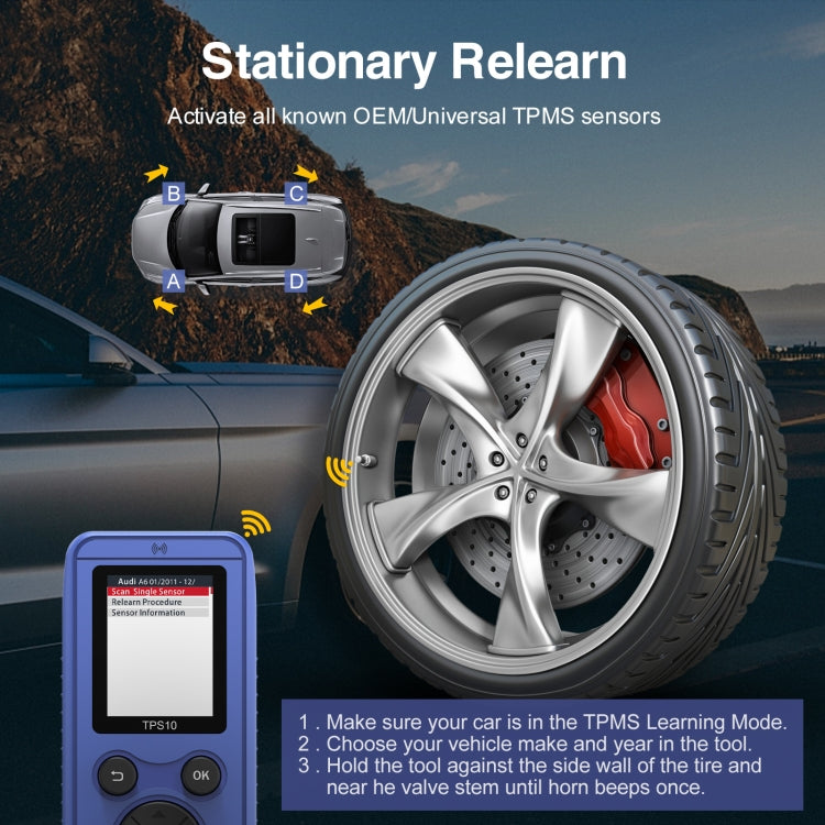 OBDResource TPS10 Car Tire Pressure Reset Meter EL50448 - Code Readers & Scan Tools by PMC Jewellery | Online Shopping South Africa | PMC Jewellery