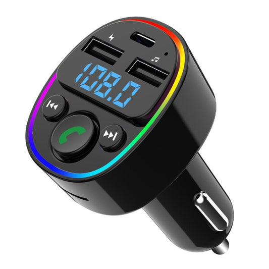 Car Bluetooth MP3 Player Audio FM Transmitter with Ambient Light - Bluetooth Car Kits by PMC Jewellery | Online Shopping South Africa | PMC Jewellery