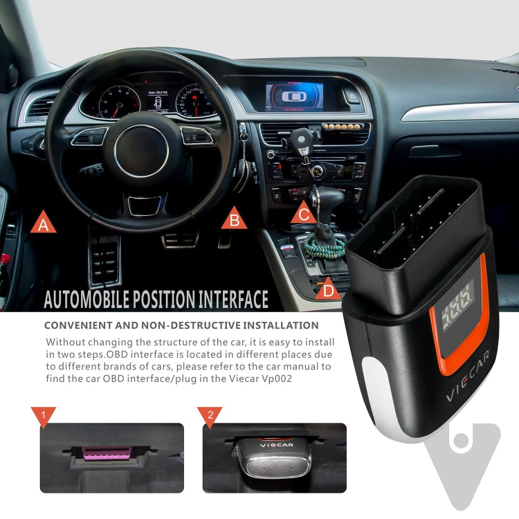Viecar VP002 Car Mini OBD Fault Detector V1.5 WiFi Diagnostic Tool - Code Readers & Scan Tools by PMC TechLife | Online Shopping South Africa | PMC TechLife