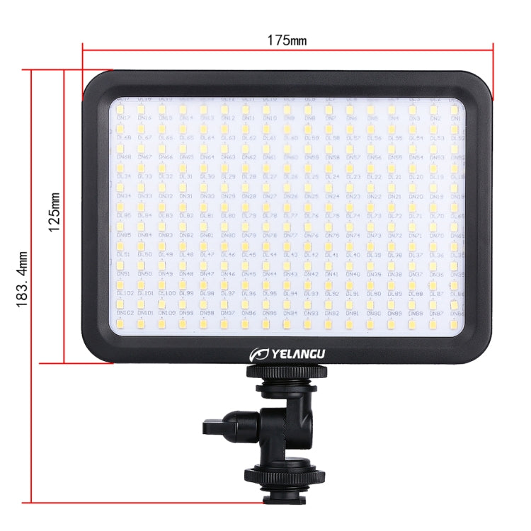 YELANGU YLG0504B 204 LEDs 1000LM 3300-5600K No Polar Dimmable Studio Light Video & Photo Light for Canon, Nikon, DSLR Cameras - free shipping - PMC TechLife - Order now!