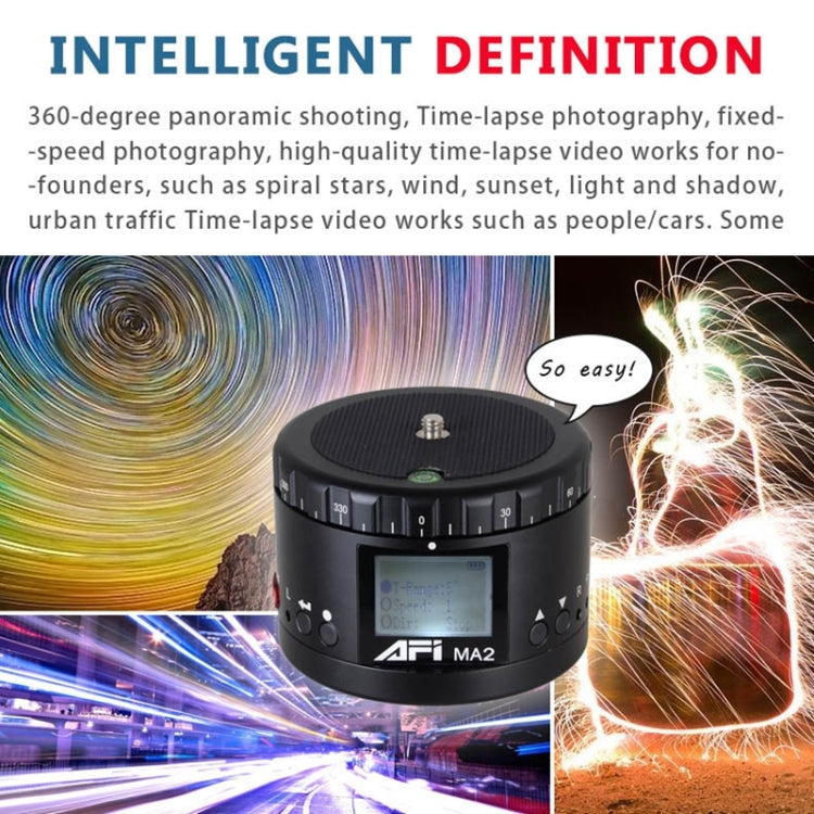 MA2 360 Degree Rotation Delayed Star Photography LCD Camera Mount for SLR & Digital Cameras with Time-lapse Photography (Black) - Tripod Heads by PMC TechLife | Online Shopping South Africa | PMC TechLife