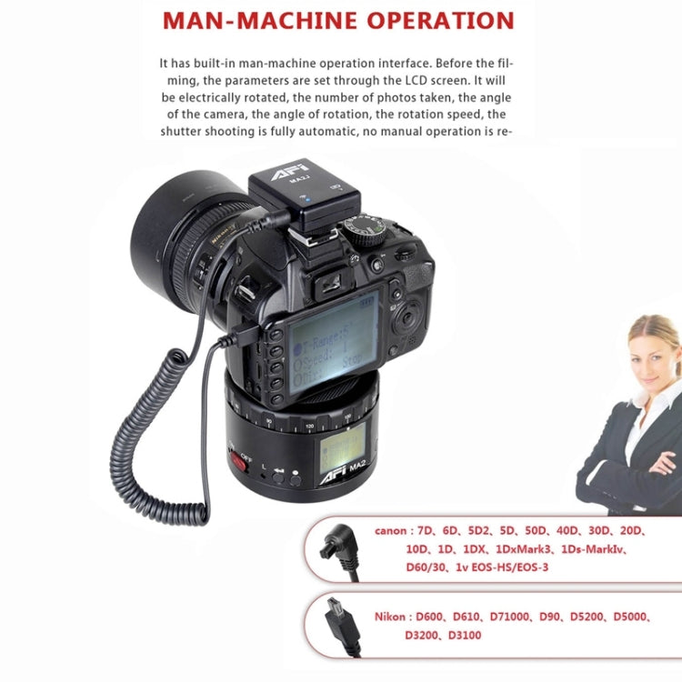 MA2 360 Degree Rotation Delayed Star Photography LCD Camera Mount for SLR & Digital Cameras with Time-lapse Photography (Black) - Tripod Heads by PMC TechLife | Online Shopping South Africa | PMC TechLife