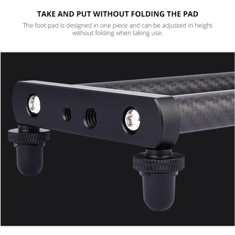 YELANGU L40T 40cm Carbon Fiber Slide Rail Track for SLR Cameras / Video Cameras (Black) - free shipping - PMC TechLife - Order now!