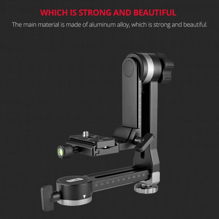 YELANGU A171 YLG0401E-C 360 Degree Rotation Horizontal Cantilever Gimbal Tripod Head for Home DV and SLR Cameras (Black) - Tripod Heads by YELANGU | Online Shopping South Africa | PMC TechLife | Buy Now Pay Later Mobicred