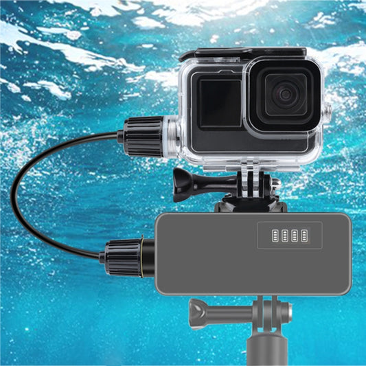 For GoPro HERO10 Black / HERO9 Black 30m Charging Waterproof Housing Case with Buckle Basic Mount & Screw - Waterproof Cases by PMC Jewellery | Online Shopping South Africa | PMC Jewellery
