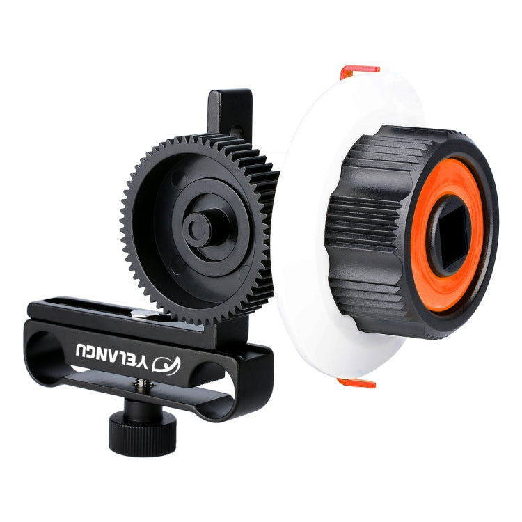 YELANGU F0 Camera Follow Focus with Gear Ring Belt for Canon / Nikon / Video Cameras / DSLR Cameras (Orange) - Follow Focus by YELANGU | Online Shopping South Africa | PMC TechLife | Buy Now Pay Later Mobicred