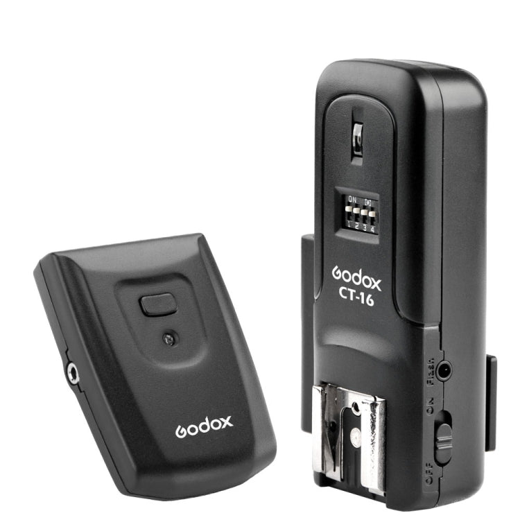 Godox CT-16 Flash Trigger Transmitter + Receiver Set (Black) - free shipping - PMC TechLife - Order now!