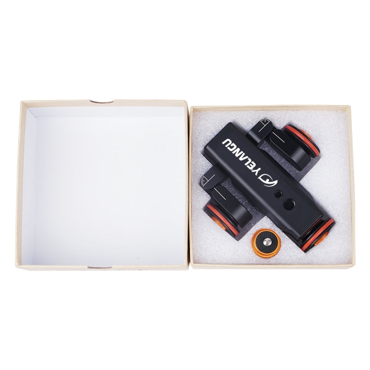 YELANGU L4X Camera Wheel Dolly II Electric Track Slider 3-Wheel Video Pulley Rolling Dolly Car with Remote Control for DSLR / Home DV Cameras, GoPro, Smartphones, Load: 3kg - free shipping - PMC TechLife - Order now!