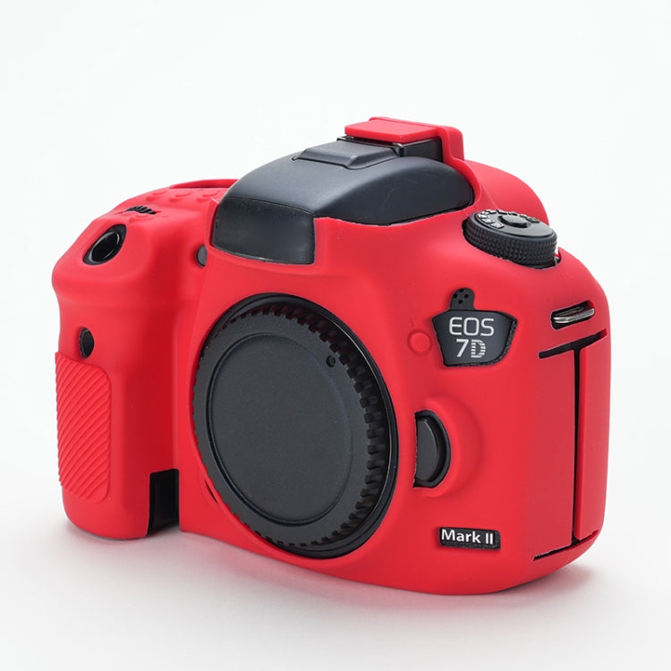 For Canon EOS 7D Mark II Soft Silicone Protective Case (Red) - Protective Case by PMC Jewellery | Online Shopping South Africa | PMC Jewellery