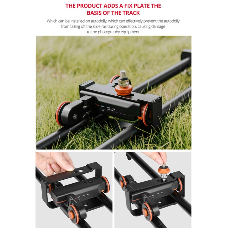 YELANGU YLG0119A 60cm Splicing Slide Rail Track + Trolley Rail Buckle for SLR Cameras / Video Cameras(Black) - free shipping - PMC TechLife - Order now!