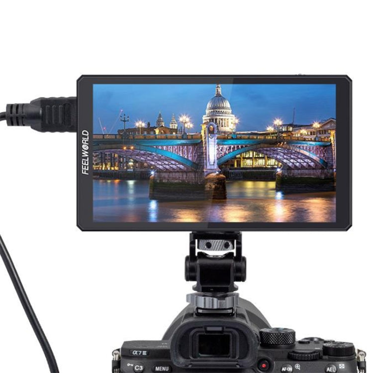 FEELWORLD CUT6S 6-inch Touch Screen Monitor Recorder FHD IPS 4K HDMI 3G-SDI Camera Field Monitor (Black) - free shipping - PMC TechLife - Order now!