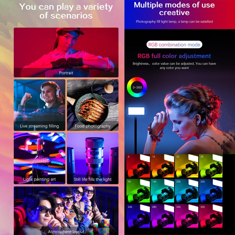 YELANGU LW140RGB 140 LEDs RGB Studio Light Video & Photo Fill Light (Black) -  by YELANGU | Online Shopping South Africa | PMC TechLife | Buy Now Pay Later Mobicred